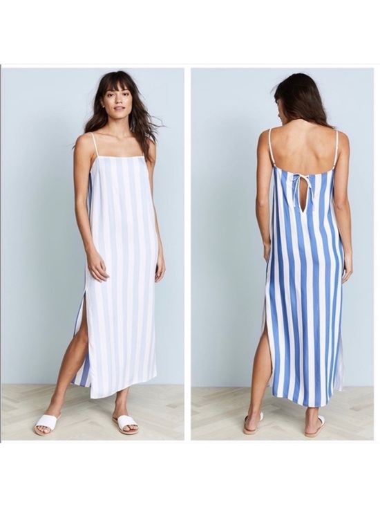 Mara Hoffman Other - Mara Hoffman Blue and White Striped Swim Slip Dress